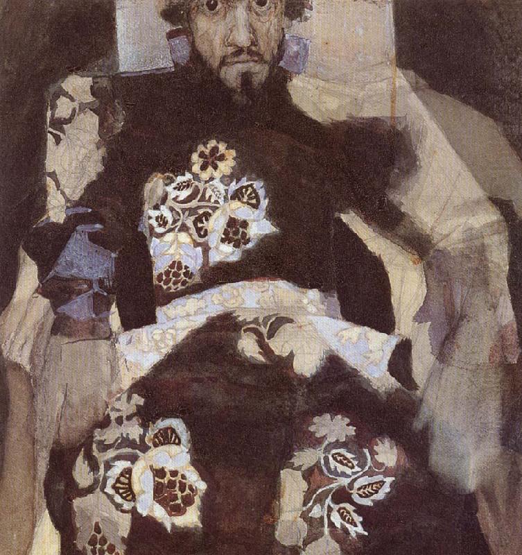 Portrait of a Man in period costume, Mikhail Vrubel